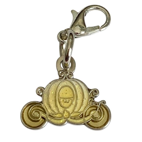 Vintage Disney Cinderella Wedding Carriage Princess Zipper Pull Bag Charm Purse - Picture 1 of 8